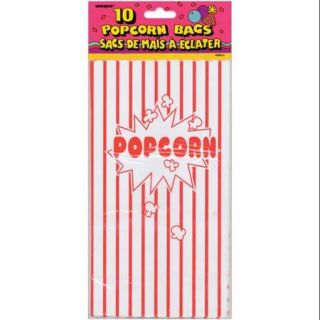 Paper Party Bags 10"X5.25" 10/Pkg Popcorn