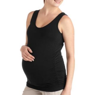 Oh! Mamma Maternity Basic Tank with Side Ruching   Available in Plus Size