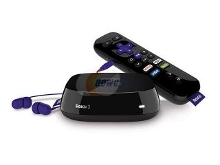 Roku 3 (4230R) Streaming Media Player With Voice Search (2015 model)   Certified Refurbished