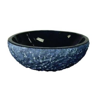 Yosemite Home Decor Granite Stone Classic Vessel Sink in Black DISCONTINUED PIRAN