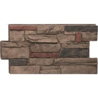 Urestone Ledgestone #25 Mocha 24 in. x 48 in. Stone Veneer Panel (4 Pack) DP2610 25