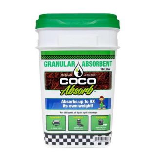 Coco Absorb 16 l Organic Spill Absorbent Bucket Loose Granular CCA 16LT BCKT C