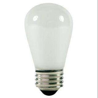 Pack of 20 Opaque White E26 Base Replacement S14 Light Bulbs   11 Watts