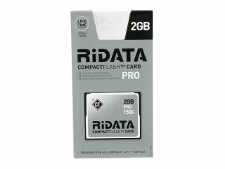 RiDATA Pro 2GB Compact Flash (CF) Flash Card Model CFR2G SILV