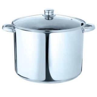 Ecolution Pure Intentions Stainless Steel 12 Qt. Stock Pot with Lid ESTL 4512