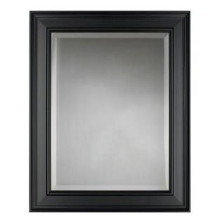 Martha Stewart Living Grasmere 30 in. x 24 in. Black Framed Mirror 71902