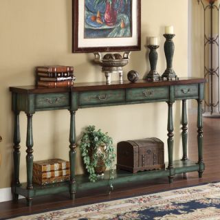 Coast to Coast Imports Console Table in Brown & Green