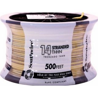 500 ft 14 AWG Stranded Yellow Copper THHN Wire (By the Roll)
