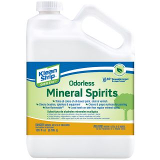 Klean Strip Gallon Size Can Slow to Dissolve Odorless Mineral Spirits (Actual Net Contents: 128 fl oz)