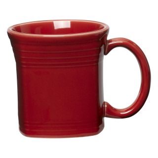 Fiesta Scarlet Square Mug 13 oz.   Set of 4   Drinkware