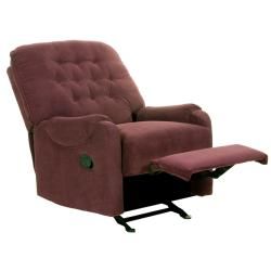 Ryder Burgundy Fabric Recliner/Rocker Chair   Shopping   Big