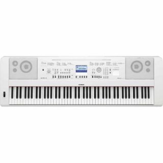 Yamaha DGX650 Digital Home Piano with 128 Note Polyphony and Stand, White