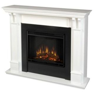 Real Flame Ashley 48 in. Electric Fireplace in White 7100E W