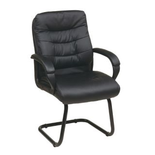 Faux Leather Mid Back Managers Chair with Padded Flip Arms