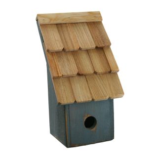 Heartwood 6 in W x 11 in H x 5 in D Blueberry Bird House