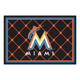 FANMATS Miami Marlins 5 ft. x 8 ft. Area Rug 7060