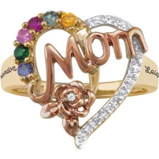 Personalized Keepsake Mom's Blossom Ring
