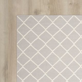Danbury Hand Woven Grey / Ivory Area Rug by Three Posts
