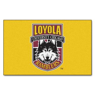 Fanmats Machine Made Loyola University Chicago Yellow Nylon Ulti Mat