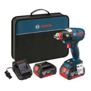 Bosch 18 Volt 1/2 in. Brushless Socket Ready Impact Driver with (2) FatPack Battery (4.0Ah) IDH182 01