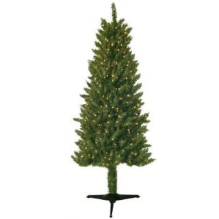 General Foam 6 ft. Pre Lit Slender Spruce Artificial Christmas Tree with Clear Lights HD LP60C3