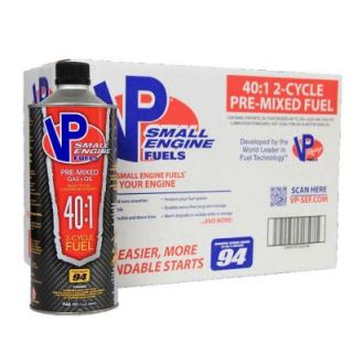 VP Small Engine Fuel 40:1 Pre mixed 94 Octane Ethanol Free (8 Pack) 6298