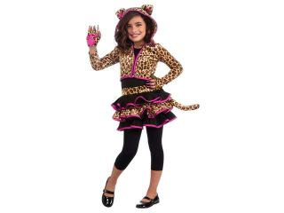 Leopard Hoodie Child Costume   Black/brown   Large (12 14)