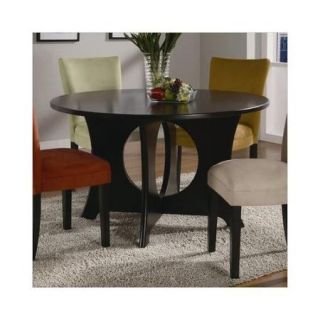 Coaster Castana Round Dining Table with Crossing Pedestal Base