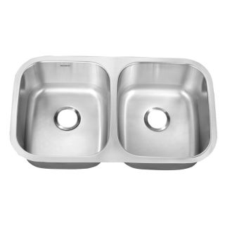 Ruvati 33 inch Undermount Double Bowl Kitchen Sink   15130587