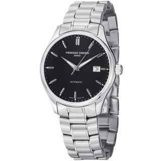 Frederique Constant Mens FC 303B5B6B Index Black Dial Stainless