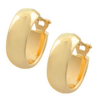 Fremada 14k Yellow Gold Polished Non pierce Hoop Earrings