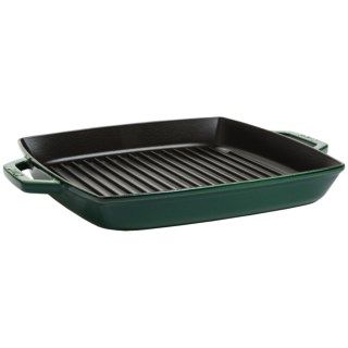 Staub 13” Double Handle Grill Pan   Enameled Cast Iron 8201P