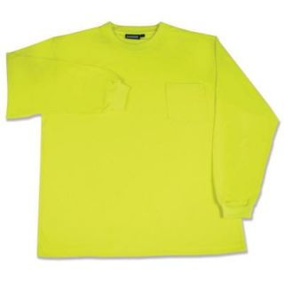 ERB 9602 X Large Jersey Knit Long Sleeve T Shirt in Hi Viz Lime 14119