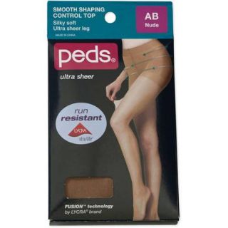 Peds Shape Control Top Shadow Toe Pantyhose, 1 Pack