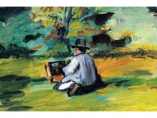 Buy Enlarge 0 587 25362 2C12X18 Painter at Work  Canvas Size C12X18