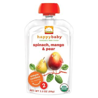Happy Baby Organic Baby Food Stage 2   Spinach, Mango & Pear (8 Pack
