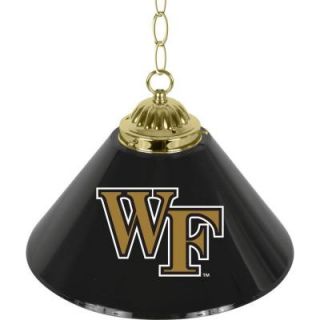 Trademark Wake Forest University 14 in. Single Shade Brass Hanging Lamp LRG1200 WFU