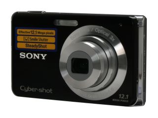 SONY Cyber shot DSC W190 Black 12.1 MP 3X Optical Zoom Digital Camera