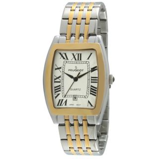 Peugeot Mens 1041TT Tourneau Guilloche Two tone Watch   16433969