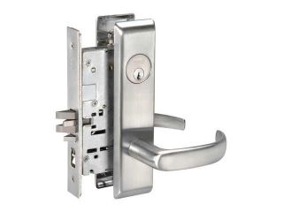 YALE PBCN8807FL x 626 x YMS Mortise Lockset, Lever, Curved Lever