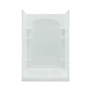 STERLING Ensemble 48 in. x 72 1/2 in. 1 piece Direct to Stud Shower Back Wall in White 72222100 0