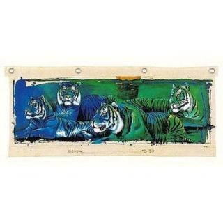 White Tigers Poster Print by Rolf Knie (40 x 20)