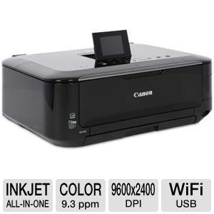 Canon PIXMA MG5320 Wireless Photo All in One Inkjet Photo Printer   Print, Scan, Copy, Up to 9600 x 2400 dpi, 802.11b/g/n WiFi, Duplex (2 sided printing), AirPrint, Print from Mobile Device