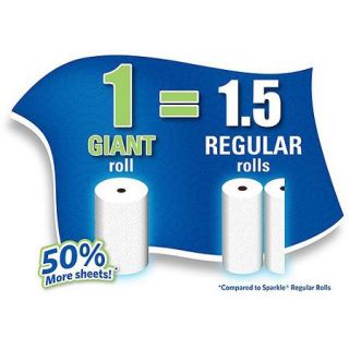 Sparkle Pick A Size Giant Rolls Paper Towels Thirst Pockets, 107 sheets, 8 rolls