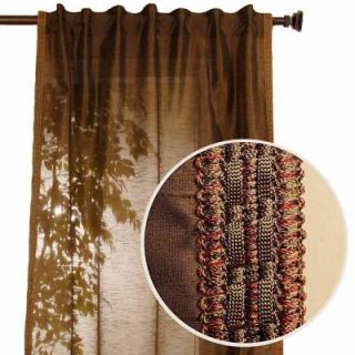 Home Decorators Collection Polysilk Moss Back Tab Curtain 91002
