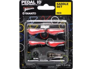 Pedal Id 1:9 Scale Bicycle: Saddle Set: Red