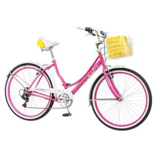 Schwinn Womens Lulu 26 Cruiser Bike   Pink/White