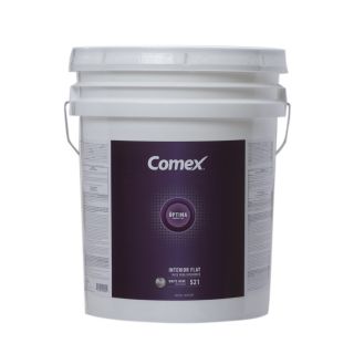 Comex White (White Base) Flat Latex Interior Paint (Actual Net Contents: 620 fl oz)