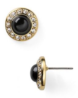 Carolee Round Button Earrings