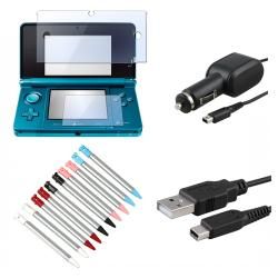 INSTEN Cable/ Stylus/ Screen Protector/ Car Charger for Nintendo 3DS
